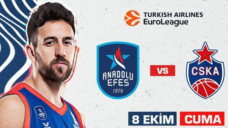 Anadolu Efesin Euroleaguede konuğu CSKA Moskova