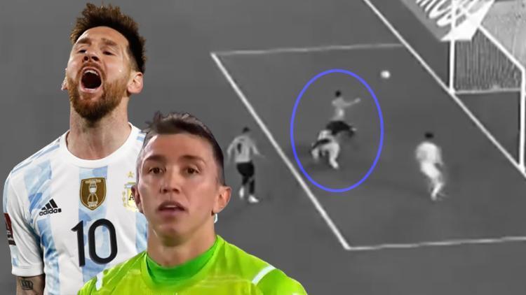 Son dakika: Arjantin-Uruguay maçında Fernando Musleradan inanılmaz hata Messi şut bile atmadan...