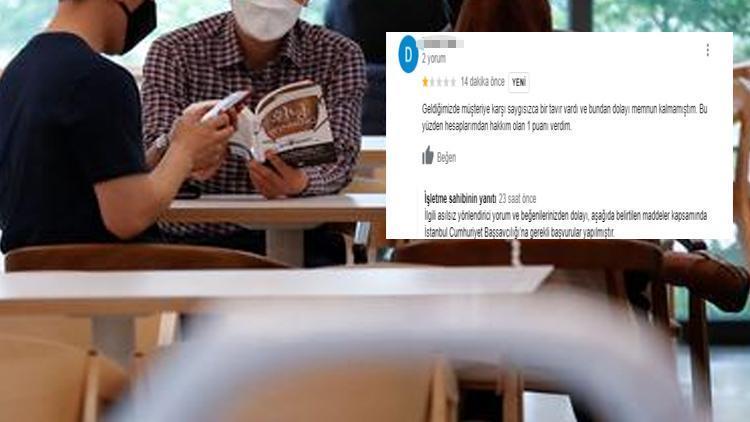 Sosyal medya bunu konuşuyor Kafe-müşteri arasında yorum tartışması