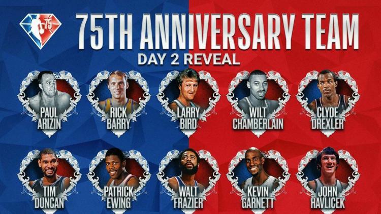 NBA tarihinin en iyi 75 oyuncusu listesinin ikinci bölümü açıklandı
