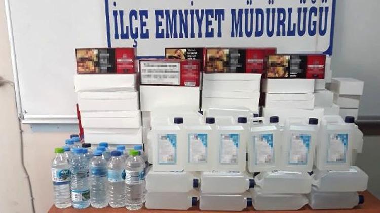 Edirne’de 111,5 litre sahte içki ele geçirildi