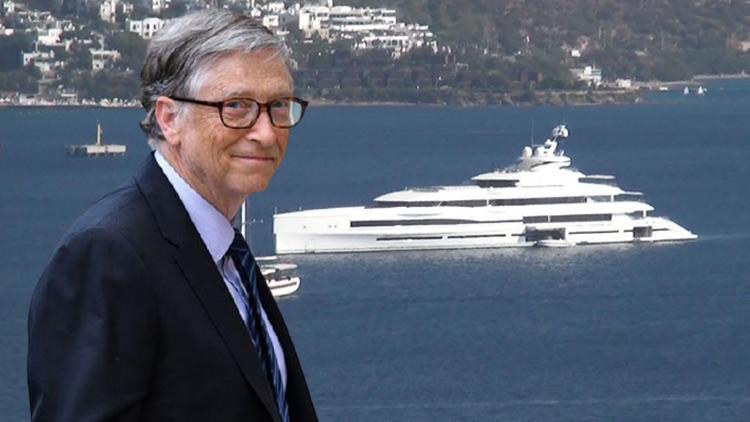 Bill Gates, lüks yatıyla Bodrum’da Haftalık kirası 1 milyon 800 bin euro...