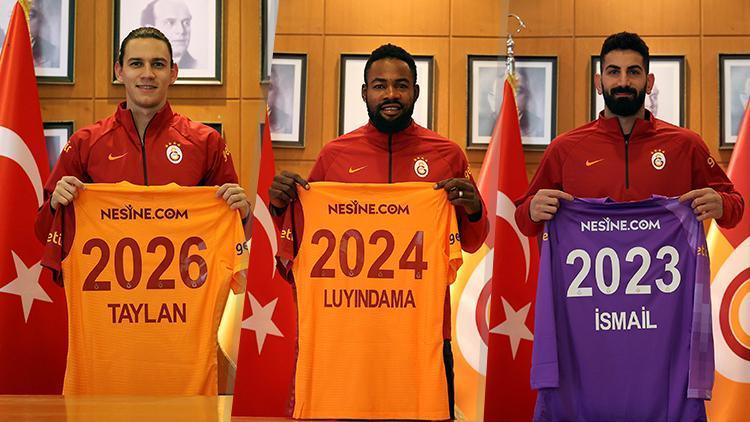 Son dakika: Galatasarayda üç transfer birden Taylan Antalyalı, Luyindama ve İsmail Çipe ile sözleşme uzatıldı