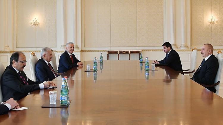 Azerbaycan Cumhurbaşkanı Aliyev, AK Parti Genel Başkanvekili Yıldırımı kabul etti