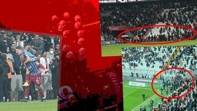 Son Dakika Haberi... Beşiktaş-Trabzonspor maçında gerginlik Polis müdahalesi sonrası taraftarlar...
