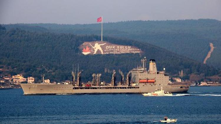 ABD savaş gemisi, Çanakkale Boğazından geçti