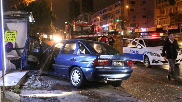 Beşiktaşta trafik kazası: 2 yaralı