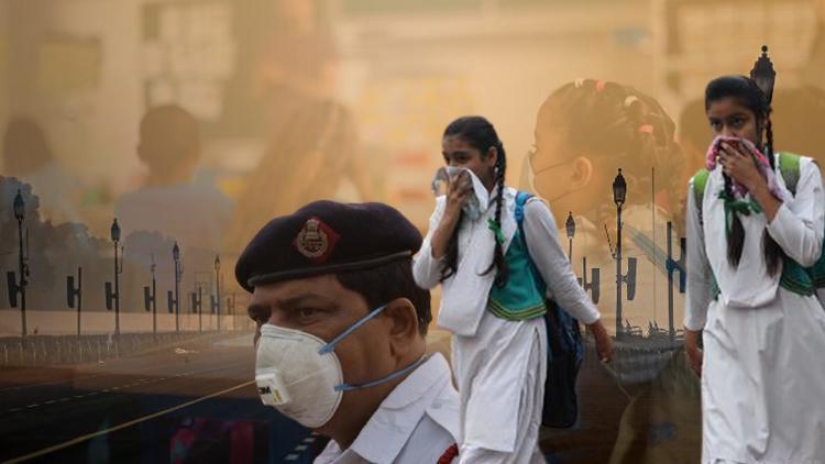 Hindistanın başkentinde, artan hava kirliliği nedeniyle okullar süresiz kapatıldı