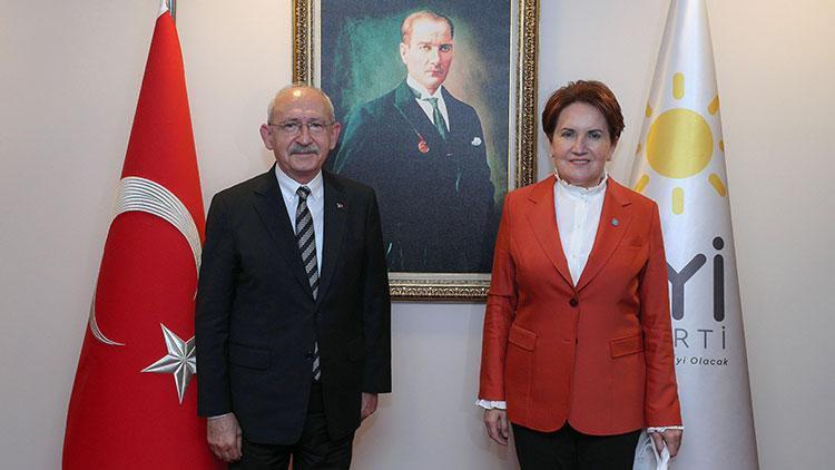 CHP lideri Kılıçdaroğlundan İYİ Parti lideri Akşenere ziyaret