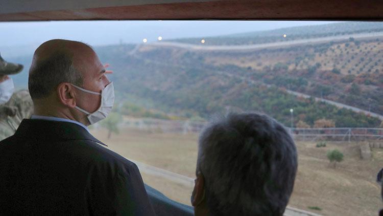 Bakan Soyludan İdlib sınırındaki hudut karakoluna ziyaret