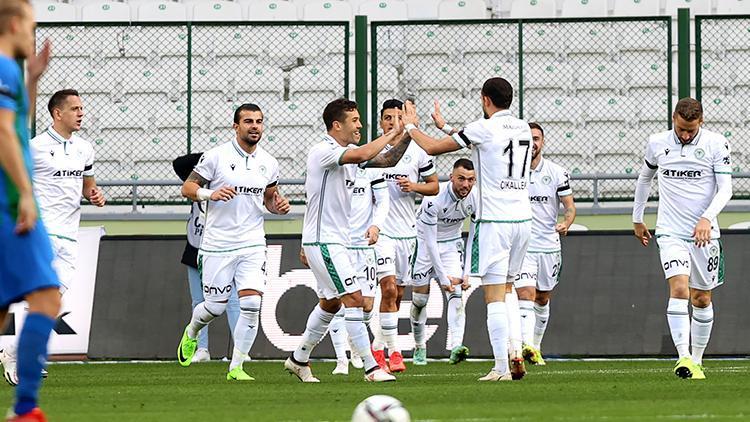 Konyaspor 3 - 0 Çaykur Rizespor (Maç özeti)