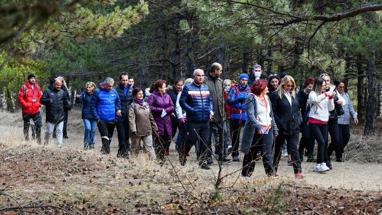 Doğa yürüyüşüyle ‘Şiddete hayır’