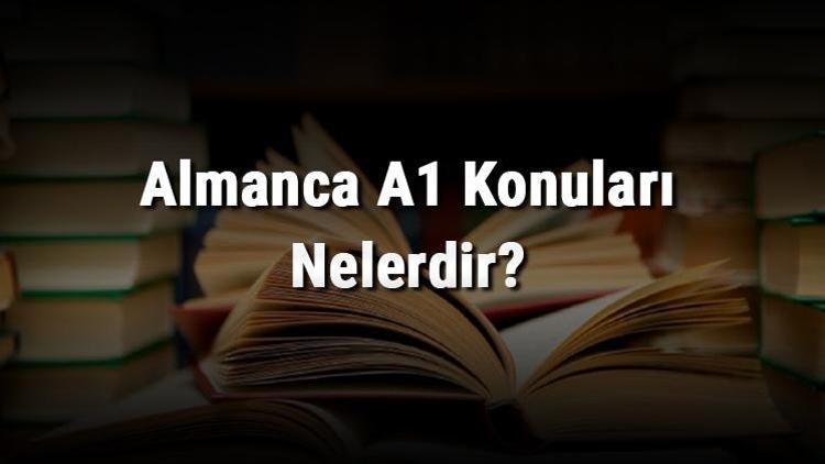 Almanca A1 Konuları Nelerdir