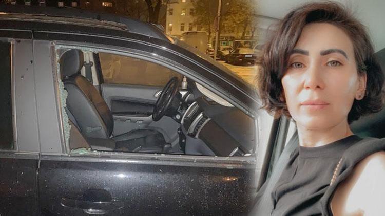 Irkçılar bir Türk’ün aracını önce kundakladı sonra gamalı haç çizdi