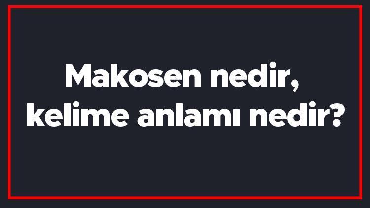 Makosen nedir, kelime anlamı nedir Makosen ayakkabı hangi ülkenindir