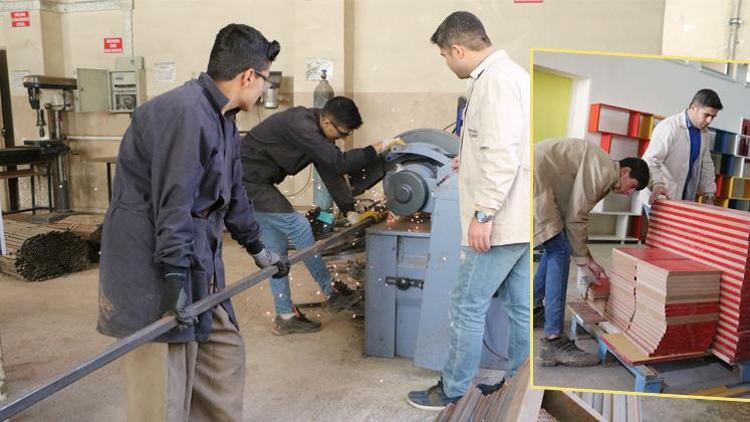 Hakkari’de, meslek lisesi fabrika gibi