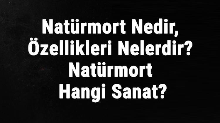 Natürmort Nedir, Özellikleri Nelerdir Natürmort Hangi Sanat