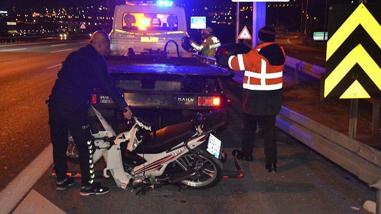TEMde motosiklet kazası: Sürücü kurtarılamadı