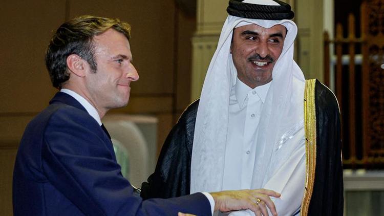 Fransa Cumhurbaşkanı Macron Katar’da