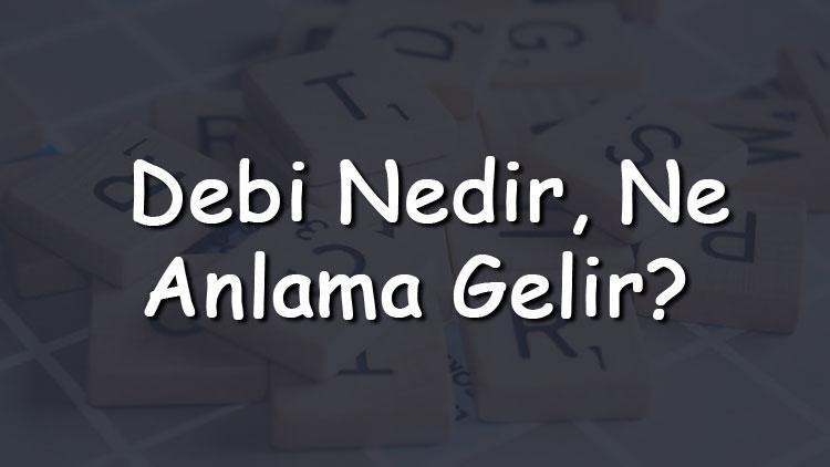 Debi nedir, ne anlama gelir Su debisi ne demek Debi nasıl artar, nasıl ölçülür