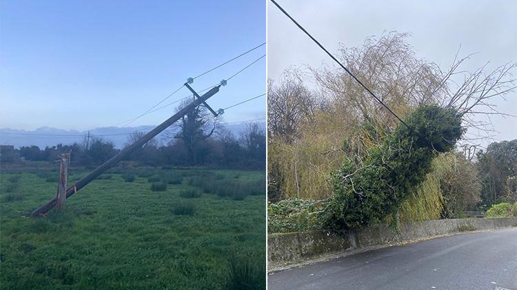 İrlanda’yı fırtına vurdu, 200 binden fazla ev ve işyeri elektriksiz kaldı