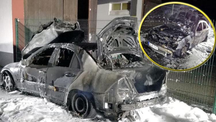 Almanya’da cami otoparkında araç kundaklandı