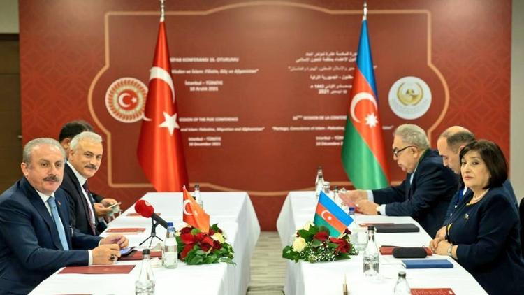 TBMM Başkanı Şentop Azerbaycan ve Pakistan meclis başkanlarıyla görüştü