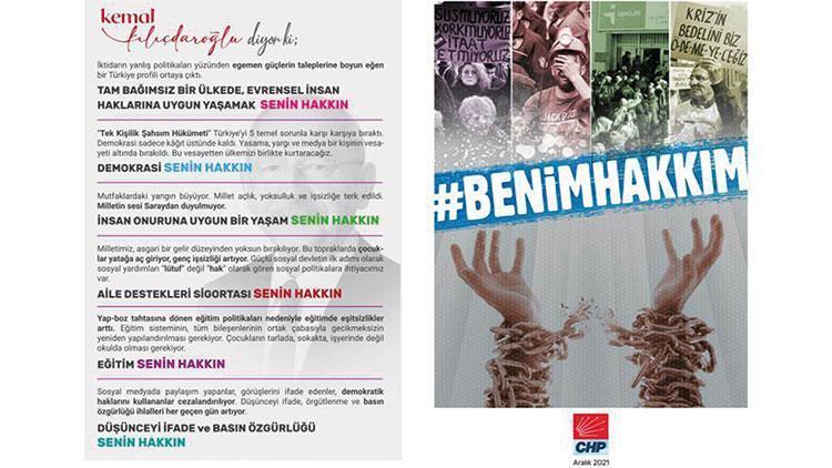 CHP’den 81 ilde ‘Benim Hakkım’ broşürü