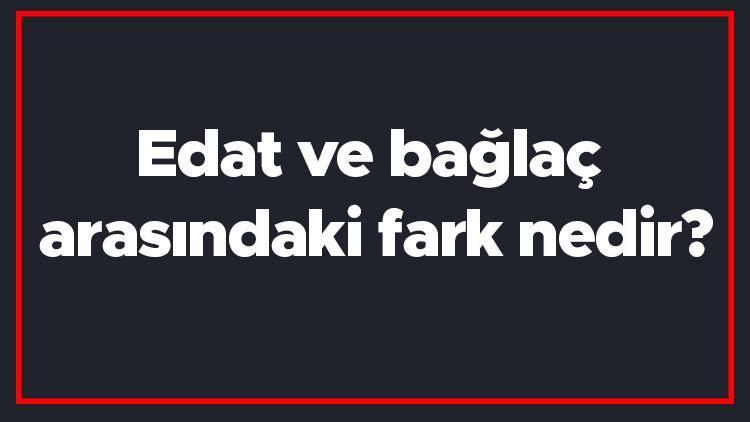 Edat ve bağlaç arasındaki fark nedir Edat ile bağlaç farkı