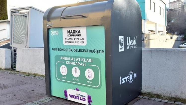 Plastik Avcıları – İstanbul Projesi kapsamında Beşiktaş’a 30 adet geri dönüşüm konteyneri