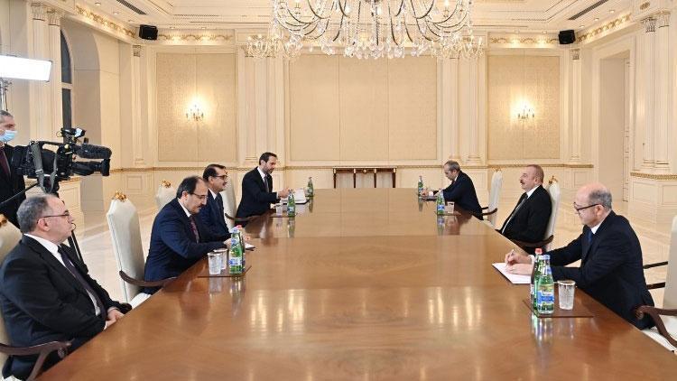 Bakan Dönmez, Azerbaycan Cumhurbaşkanı Aliyev ile görüştü