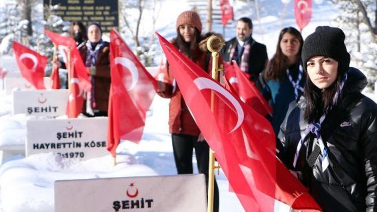 Erzurumda Allahuekber şehitlerini andılar