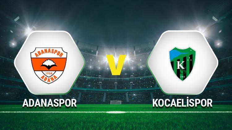 Adanaspor Kocaelispor maçı saat kaçta, hangi kanalda