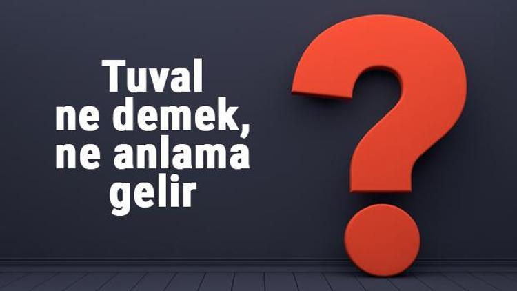 Tuval ne demek, ne anlama gelir Tuval kelimesinin TDK sözlük anlamı