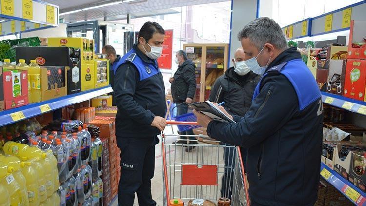 Zonguldakta fahiş fiyat denetimi: 4 markete tutanak tutuldu