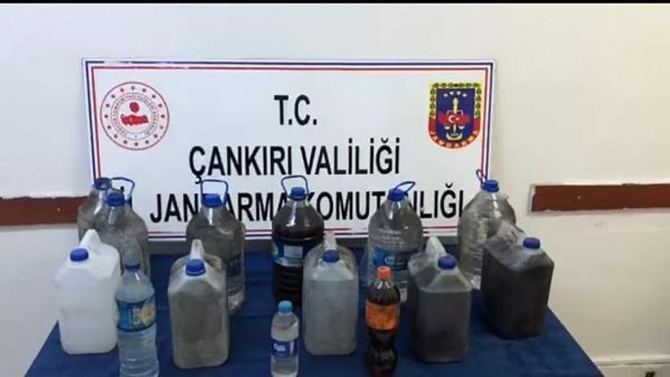 Çankırıda 56 litre sahte içki ele geçirildi