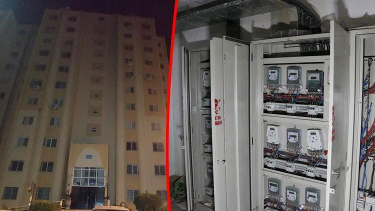 Kabloları çaldı, apartman elektriksiz kaldı