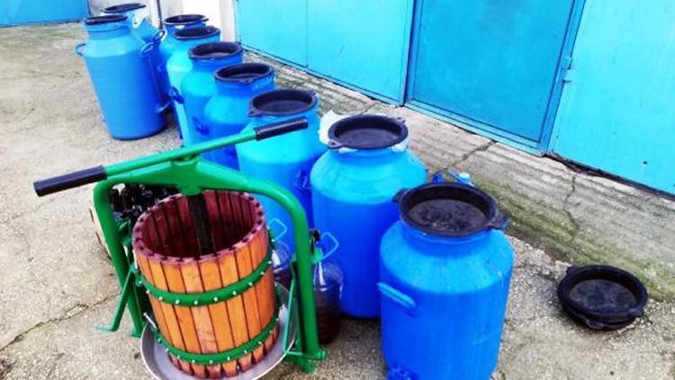 Tekirdağ’da 870 litre sahte şarap ele geçirildi