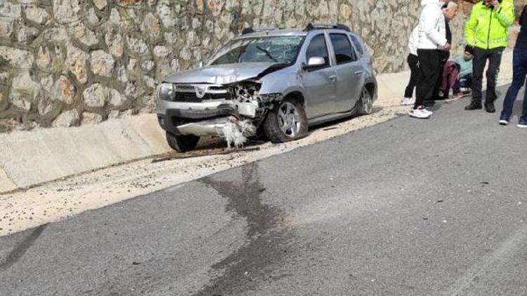 Aksekide trafik kazası: 2 yaralı