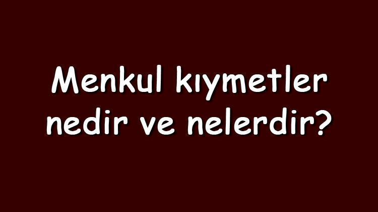 Menkul kıymetler nedir ve nelerdir Kısaca menkul kıymetlerin özellikleri