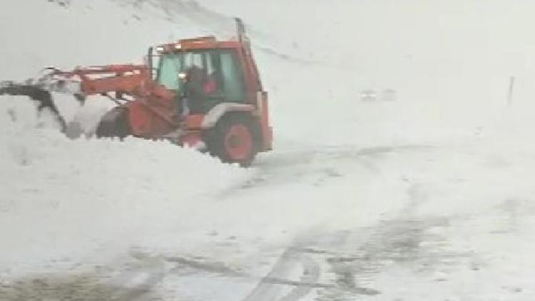 Sarıveliler-Alanya yolu kar ve tipi nedeniyle ulaşıma kapandı