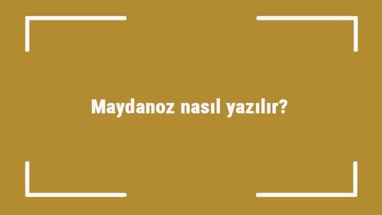 Maydanoz nasıl yazılır Maydanoz kelimesinin TDKya göre doğru yazılışı..