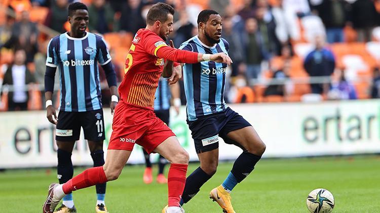 Adana Demirspor 1-1 Yukatel Kayserispor (Maç özeti ve golleri)