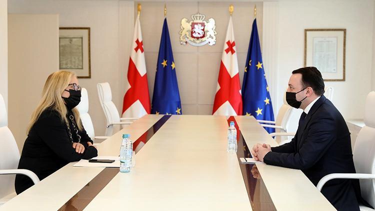 Gürcistan Başbakanı Garibaşvili, Büyükelçi Yazgan ile görüştü