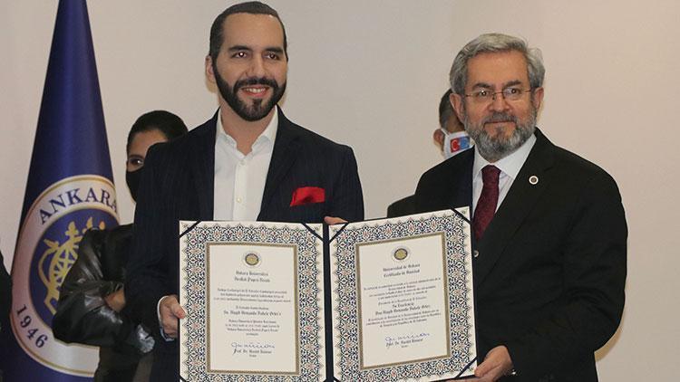 El Salvador Devlet Başkanı Bukeleye Dostluk Payesi Beratı