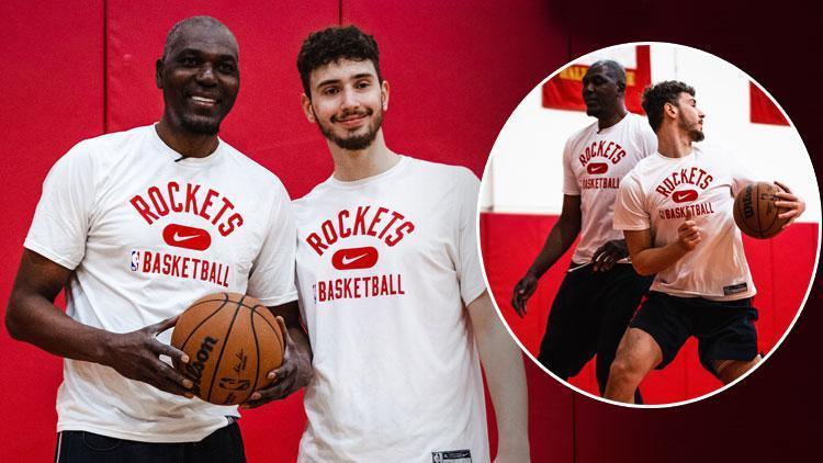 Alperen Şengün, NBA efsanesi Hakeem Olajuwon ile çalışıyor