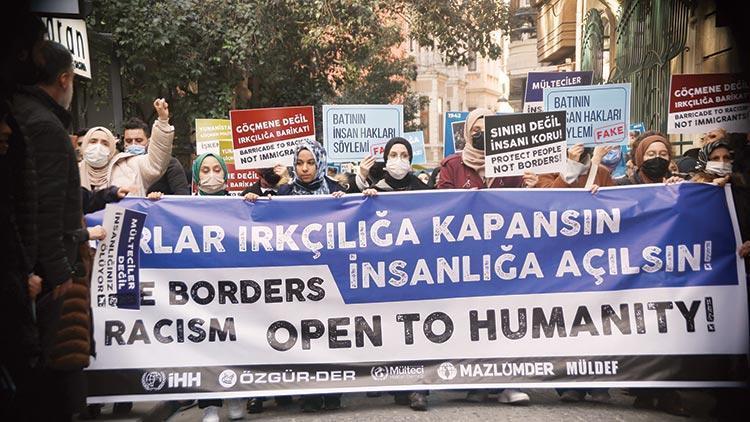 STK’lar Yunanistan’ı protesto etti: İnsanlığınız ölüyor