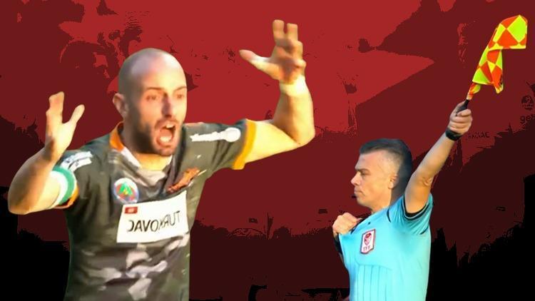 Alanyaspor-Galatasaray maçında Efecan Karaca çılgına döndü Hakeme tepki: Hasta Galatasaraylısın, bırak ya
