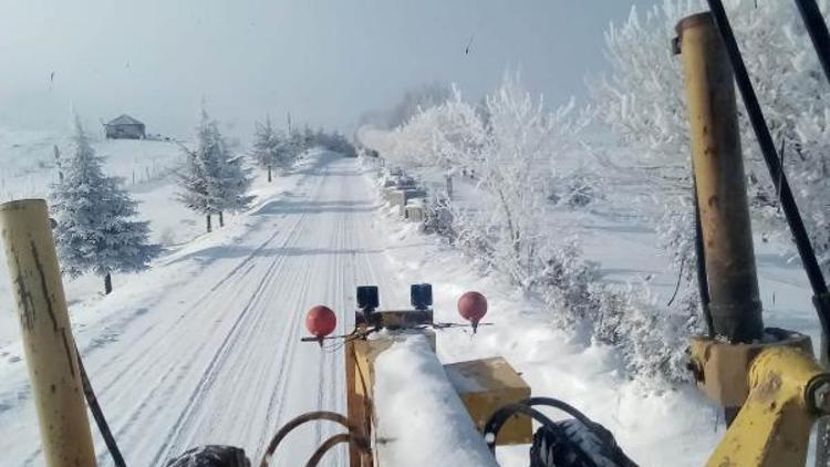 Çankırıda 14 bin kilometrede karla mücadele yapıldı