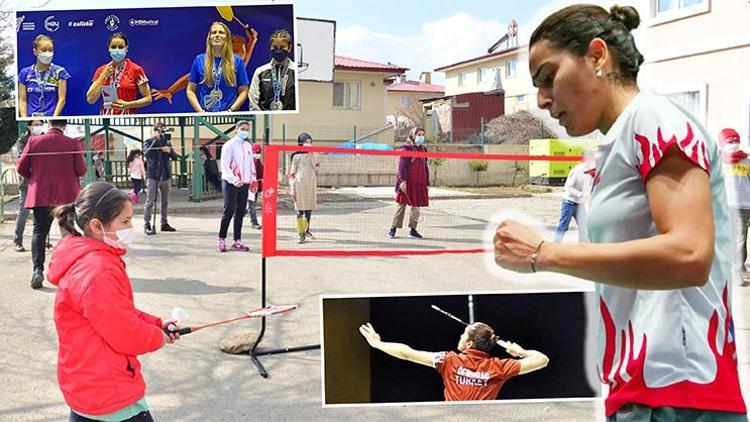 Köyde badminton öğrendi, milli sporcu oldu